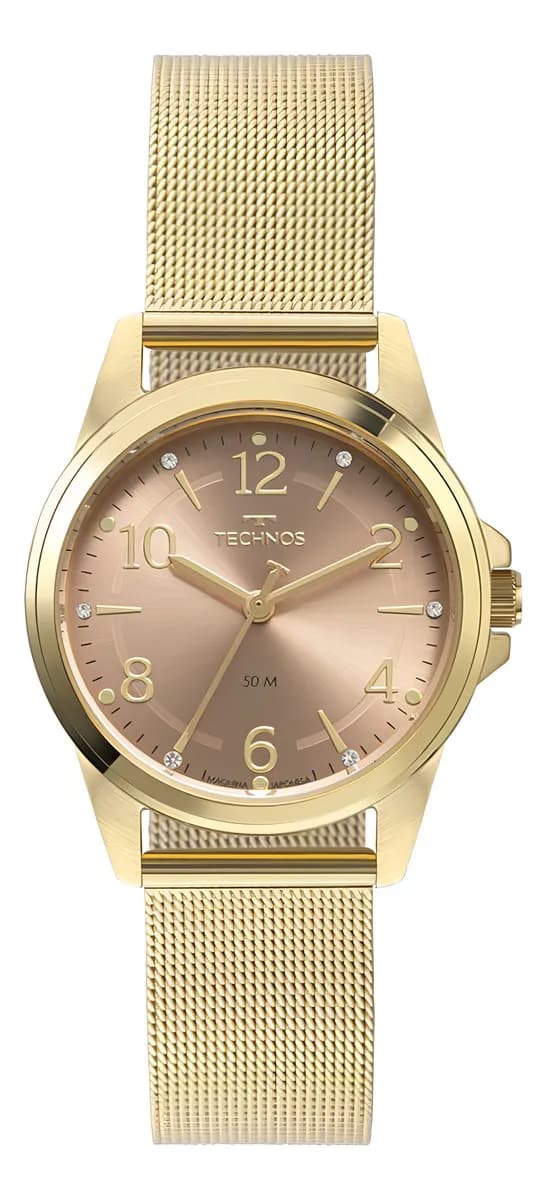 Relógio Feminino Technos Boutique Dourado Imediata