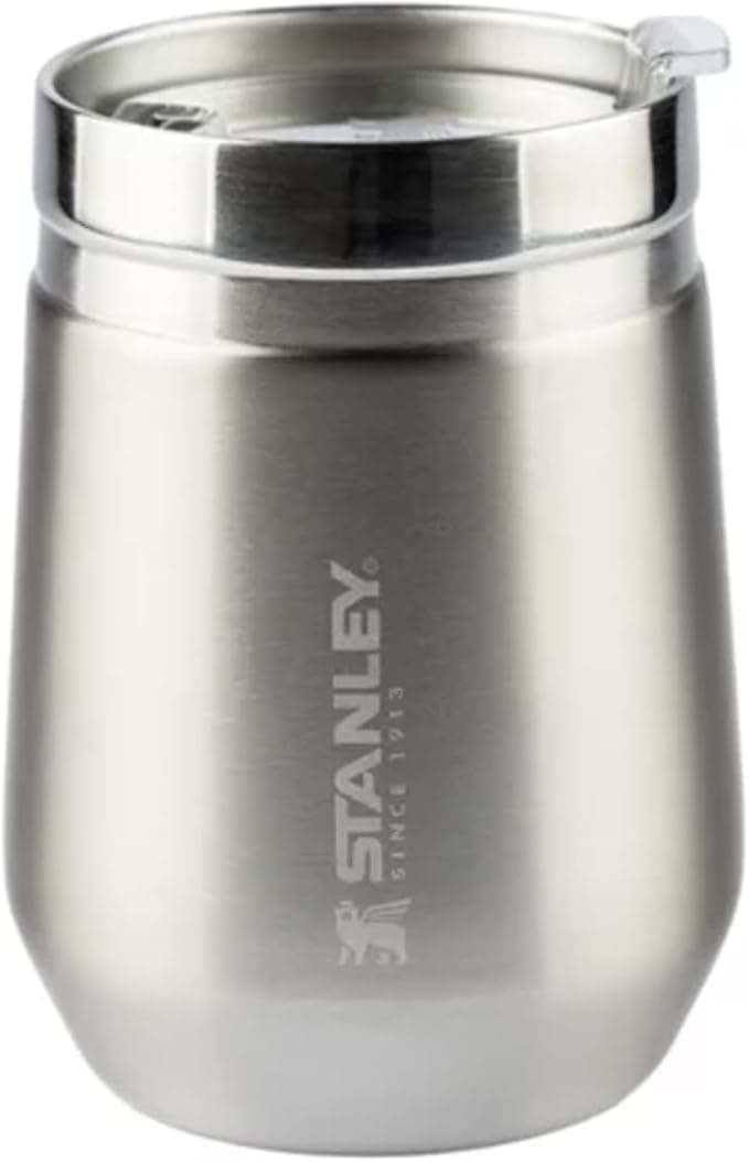 Stanley - Copo Térmico Everyday, 296ml, para Bebidas Quentes e Frias com Tampa, Stainless Steel