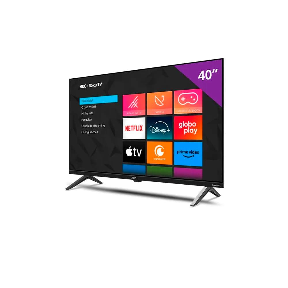 Smart TV 40" AOC Roku TV DLED Full HD 40S5045/78G - Bivolt