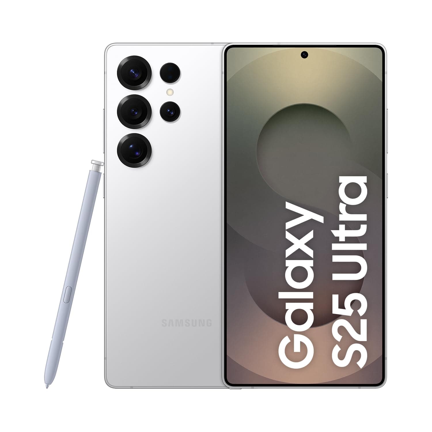Celular Samsung Galaxy S25 Ultra 5G, 256GB, 12GB RAM, Câmera Quádrupla de 200+50+10+50, Tela Grande de 6.9", Titânio Prata