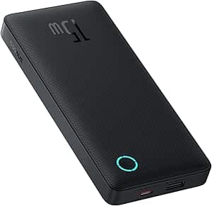 Carregador Portátil Baseus Digital Display Power Bank carregamento rápido 15W/22.5W (Preto 15W, 10000 Milliamp Hours) | Amazon.com.br