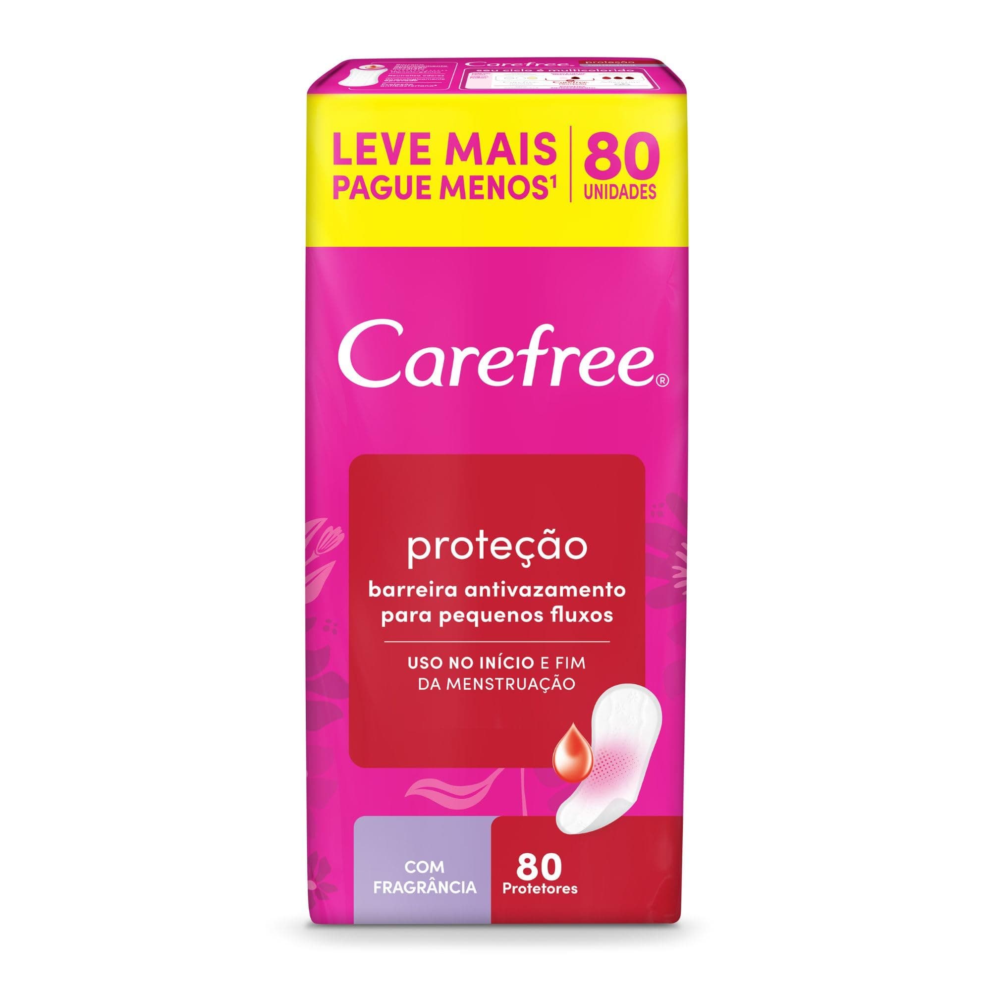 Carefree Protetor Diário Proteção Com Fragrância, 80un