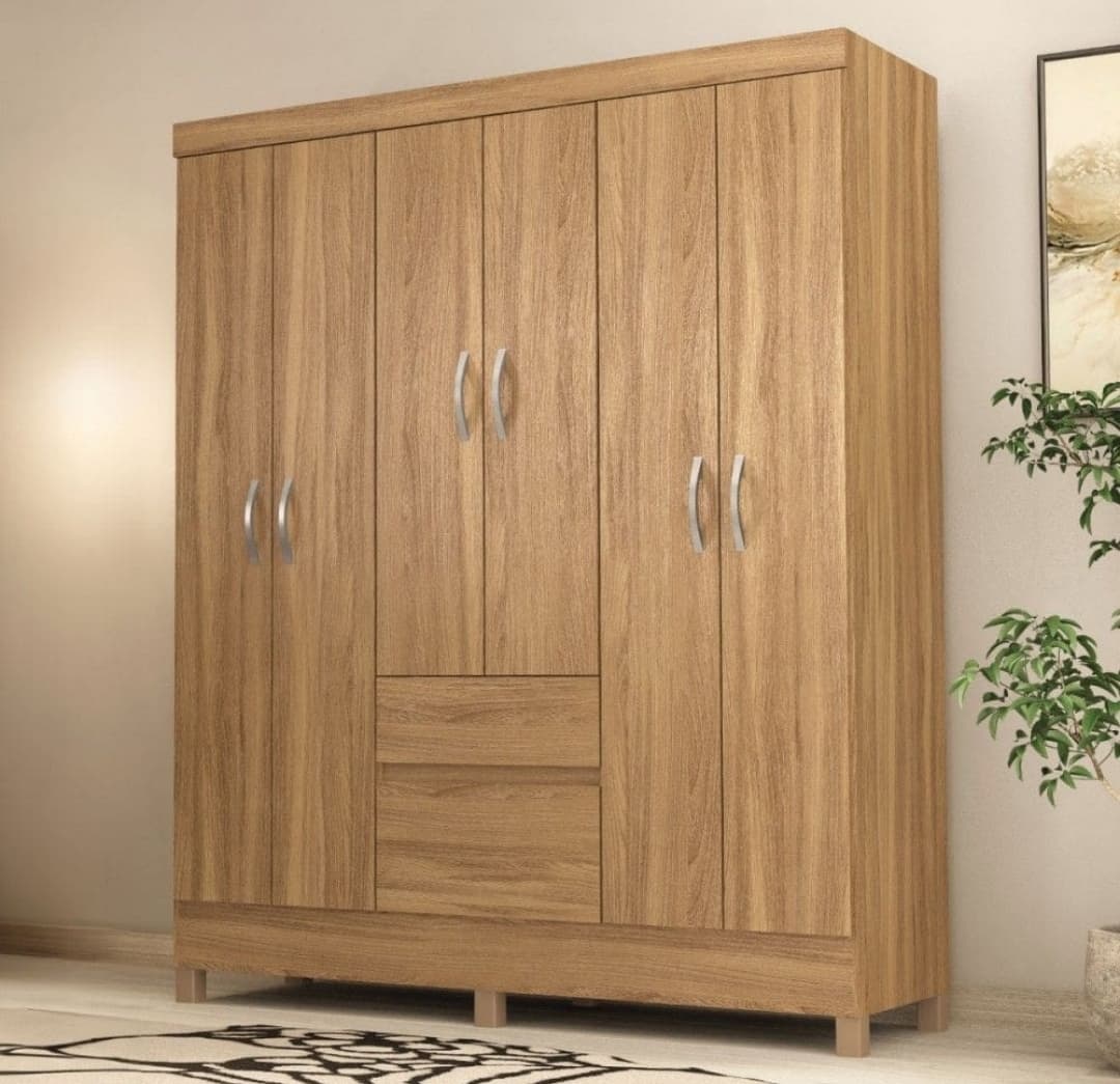 Guarda-Roupa Casal Flash Ii 6 Portas 2 Gavetas | Casas Bahia