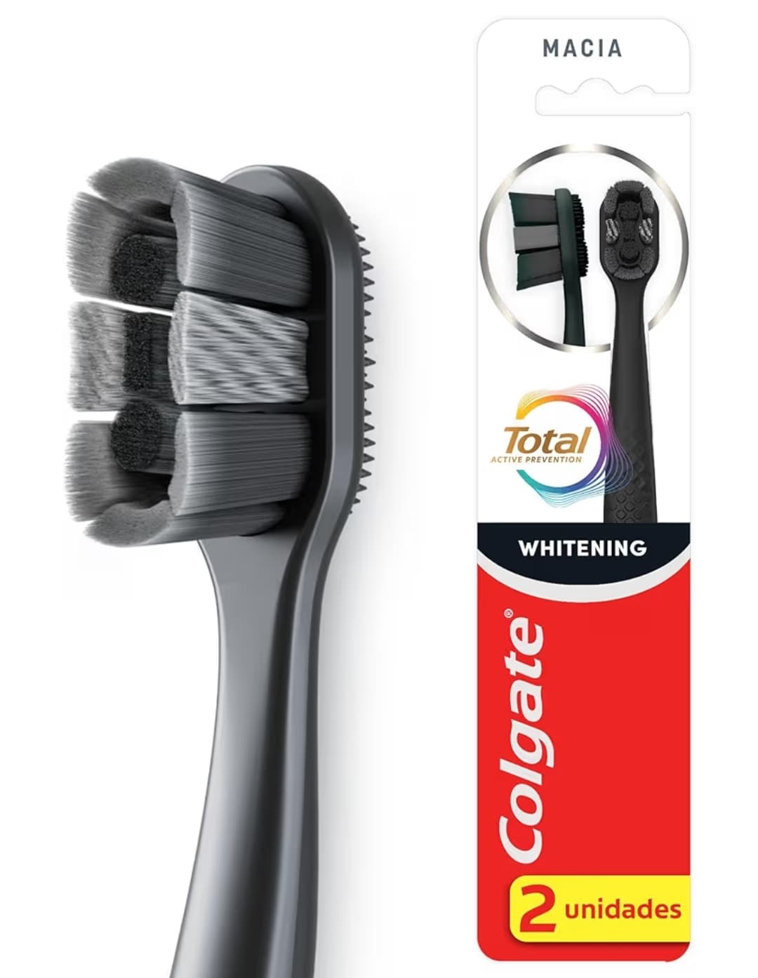 Escova de Dente Colgate Total Whitening 2 unidades | Amazon.com.br
