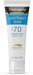 Neutrogena Sun Fresh Protetor Solar Facial, FPS 70, 40g | Amazon.com.br