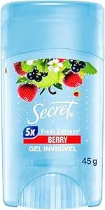 Desodorante Antitranspirante Secret Gel Frutas Vermelhas 45 g | Amazon.com.br