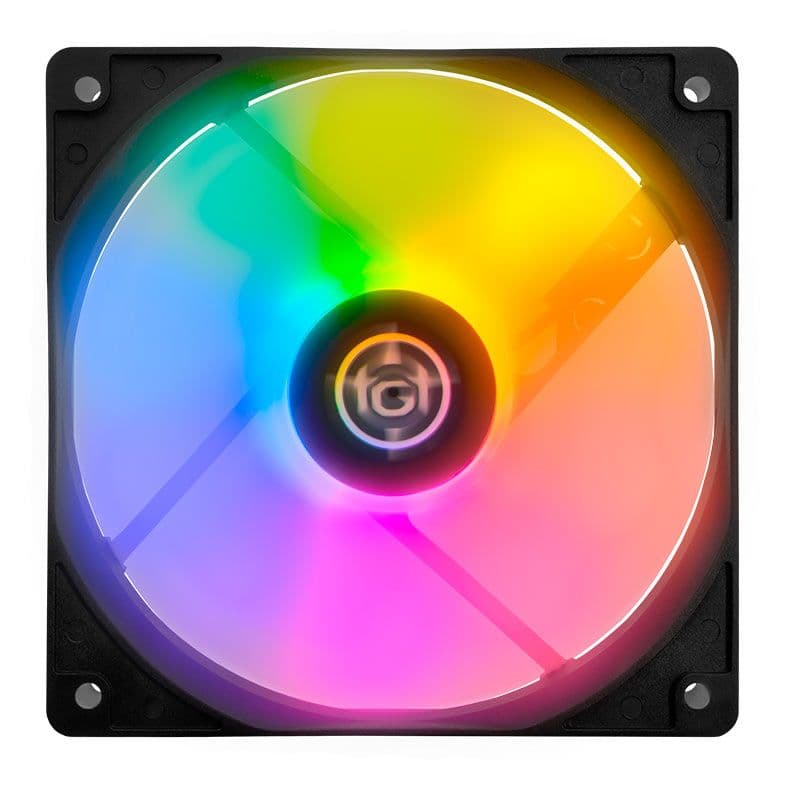 Ventoinha TGT Striker, Rainbow, 120mm, TGT-STK-BLRBW